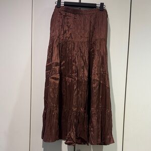 Derek Heart Rich Brown Maxi Skirt